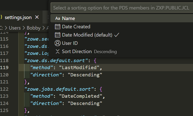 Example Default Data Set Quick Pick